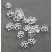 Flat Flower Clear Transparent 5mm ea