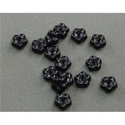 Flat Flower Jet Transparent 5mm ea