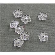 Flat Flower Pink Transparent 5mm ea