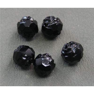 Rosebud Jet Opaque 7x8mm ea