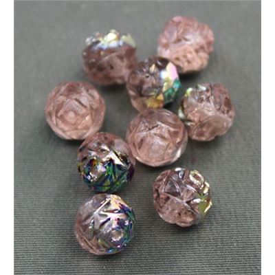 Rosebud Vitrail Rosaline AB 7x8mm ea