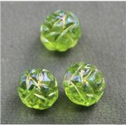 Rosebud Vitrail Peridot AB 7x8mm ea