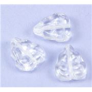 Leaf Crystal Transparent 8x10mm ea