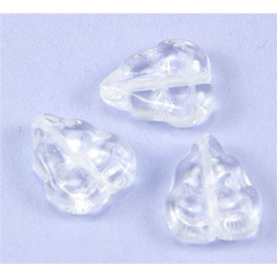 Leaf Crystal Transparent 8x10mm ea
