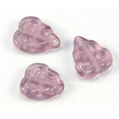 Leaf Light Amethyst Transparent 8x10mm ea