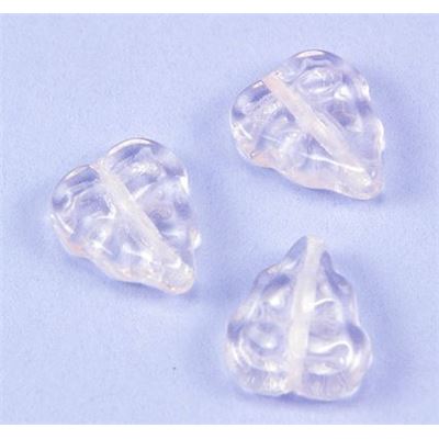 Leaf Rosaline Transparent 8x10mm ea