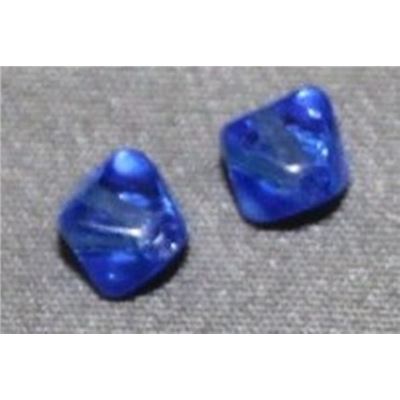 Bicone Sapphire Transparent 6mm ea