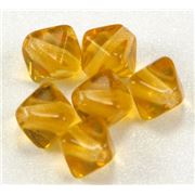 Bicone Topaz Transparent 6mm ea