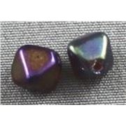 Bicone Purple Iris Transparent 6mm ea