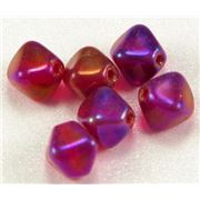 Bicone Iris Ruby Luster 6mm ea