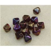 Bicone Iris Garnet Luster 6mm ea