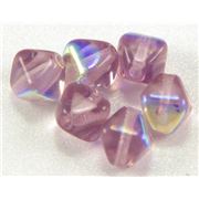 Bicone Light Amethyst AB 6mm ea