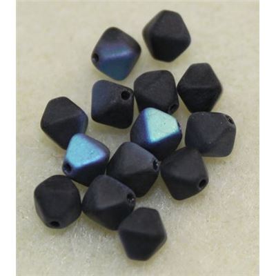 Bicone Jet Matte AB 6mm ea
