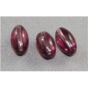Small Round Glass Oval Amethyst Transparent  ea