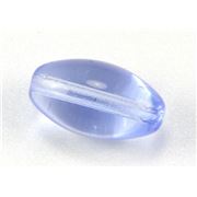 Small Round Glass Oval Sapphire Transparent  ea