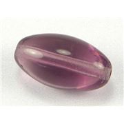 Large Round Glass Oval Amethyst Transparent  ea