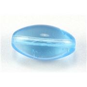 Large Round Glass Oval Aqua Transparent  ea