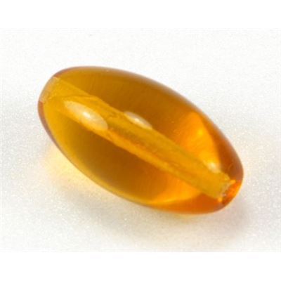 Large Round Glass Oval Topaz Transparent  ea