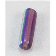 Glass Tube Amethyst AB 4x14mm ea