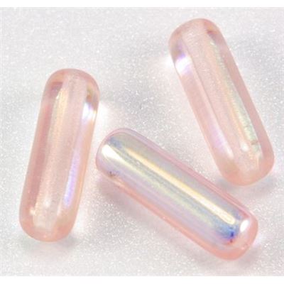 Glass Tube Pink AB 4x14mm ea