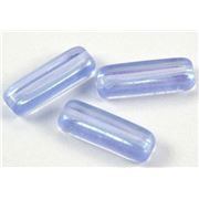 Glass Tube Sapphire AB 4x14mm ea