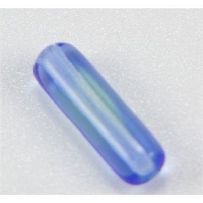 Glass Tube Blue/Light Green Transparent 4x14mm ea