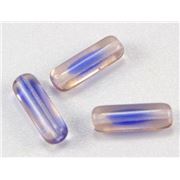 Glass Tube Purple/Blue Transparent 4x14mm ea