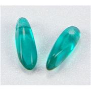 Mini Dagger Emerald Transparent 3x11mm ea
