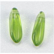 Mini Dagger Olivine Transparent 3x11mm ea