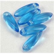 Mini Dagger Turquoise Transparent 3x11mm ea