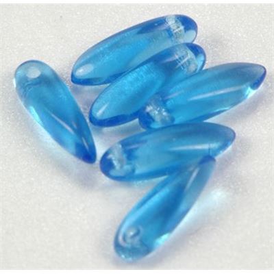 Mini Dagger Turquoise Transparent 3x11mm ea