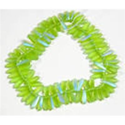 Mini Dagger Frosted Peridot AB 3x11mm ea