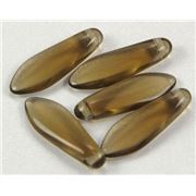 Dagger Smokey Topaz Transparent 16x5mm ea