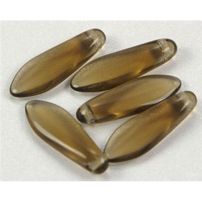 Dagger Smokey Topaz Transparent 16x5mm ea