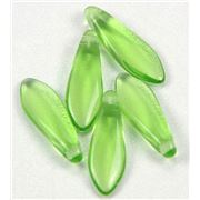 Dagger Peridot Transparent 16x5mm ea
