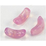 Angel Wings Milky Pink Opaque 10mm ea