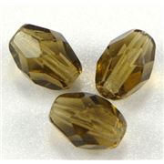 Firepolished Ovals Smokey Topaz Transparent 8x6mm ea