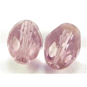 Firepolished Ovals Light Amethyst Transparent 13x10mm ea