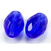 Firepolished Ovals Sapphire Transparent 13x10mm ea