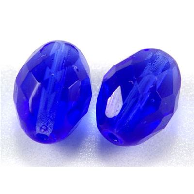 Firepolished Ovals Sapphire Transparent 13x10mm ea