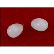 Czech Glass Drop Milky White Opaque 4x6mm ea