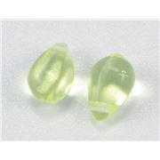 Czech Glass Drop Jonquil Transparent 10x6mm ea