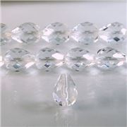 Apollo Drops Crystal Transparent 13x10mm ea