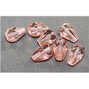 Apollo Drops Pink Transparent 10x7mm ea