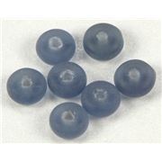 Czech Glass Disc Montana Frost 4mm ea