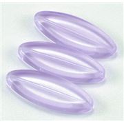 Glass Petal  Alexandrite Transparent 30x11mm  ea