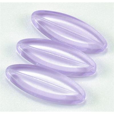Glass Petal  Alexandrite Transparent 30x11mm  ea