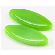 Glass Petal  Olive Opaque 30x11mm  ea