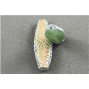 Czech Glass Feather Tube Beads