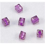 Miyuki Cube Mauve Transparent 4mm Tube 20 gm